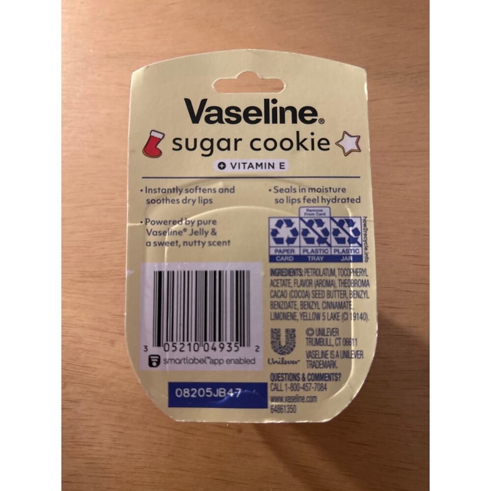 New Vaseline Limited Edition Sugar Cookie 🍪 Lip Therapy + Vitamin E Travel Size